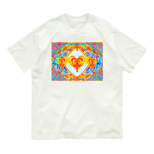 🌈🌟恋人達の祝杯💕🥂ゴールデンハート🌈🌟 Organic Cotton T-Shirt