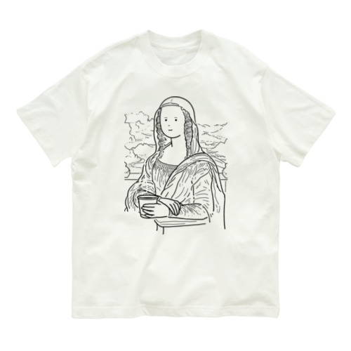 コーヒーブレイクのモナリザさん Organic Cotton T-Shirt