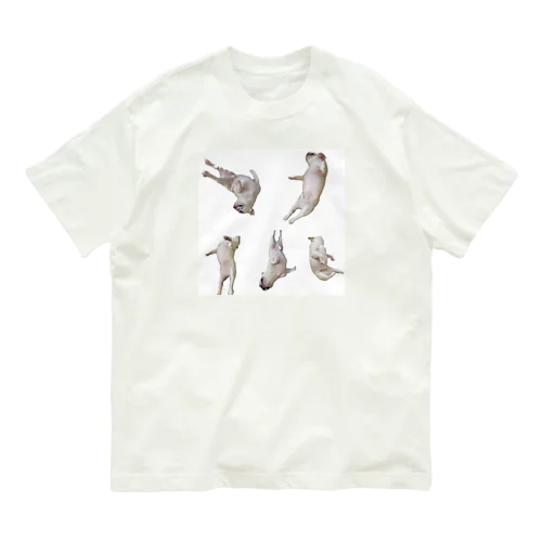 転がる犬 Organic Cotton T-Shirt