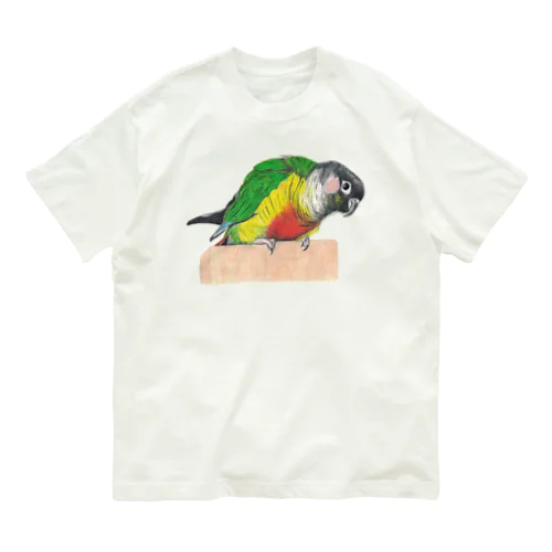 [森図鑑] ウロコインコA 前向き Organic Cotton T-Shirt