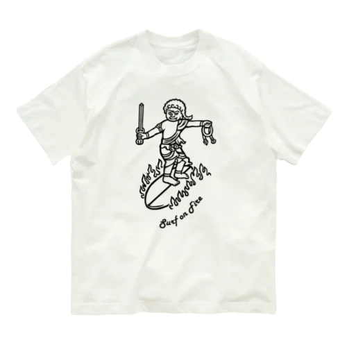 Surf (BK) オーガニックコットンTシャツ