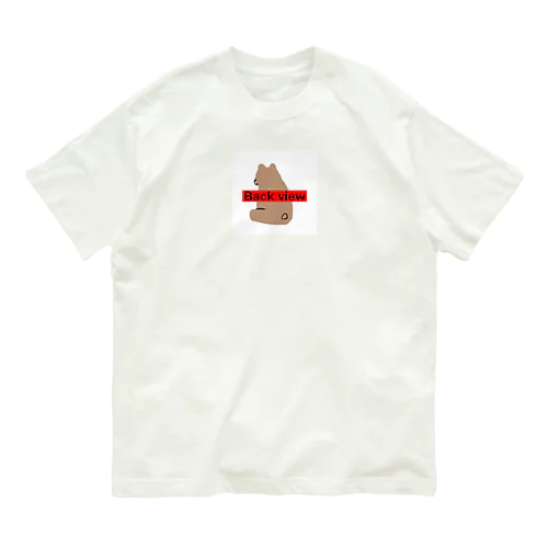 Back view オーガニックコットンTシャツ