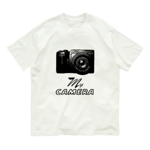 カメラ（My canera）_No.004_BK オーガニックコットンTシャツ