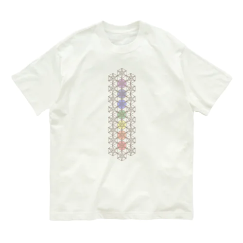 KASANE-RINDOU-チャクラカラー Organic Cotton T-Shirt