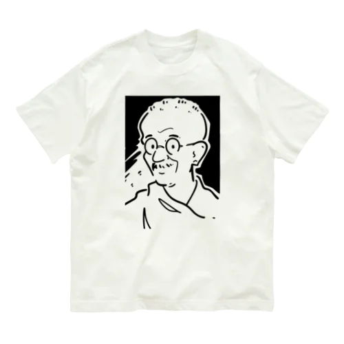 マハトマ・ガンディー(Mahatma Gandhi) Organic Cotton T-Shirt