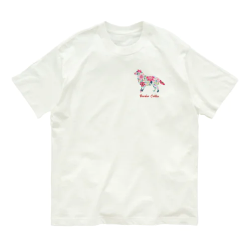 花kauwela　ボーダーコリー Organic Cotton T-Shirt