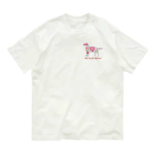 花kauwela フラットコーテッドレトリバー Organic Cotton T-Shirt