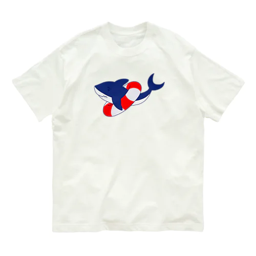 サメくんは、泳げない。 Organic Cotton T-Shirt