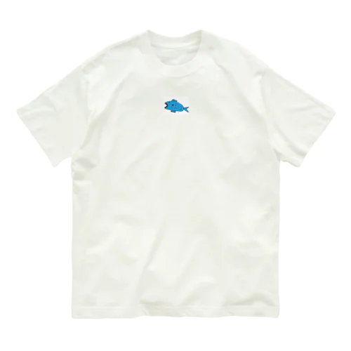 ラッキーアイテムは魚です。 オーガニックコットンTシャツ