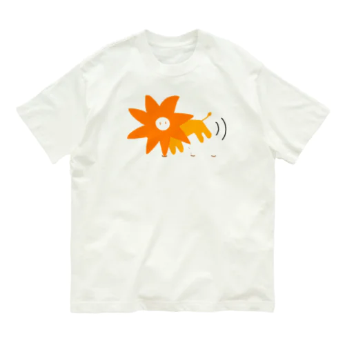 たてがみ車輪ライオン Organic Cotton T-Shirt