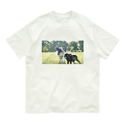 ごまみるく。公園にて Organic Cotton T-Shirt