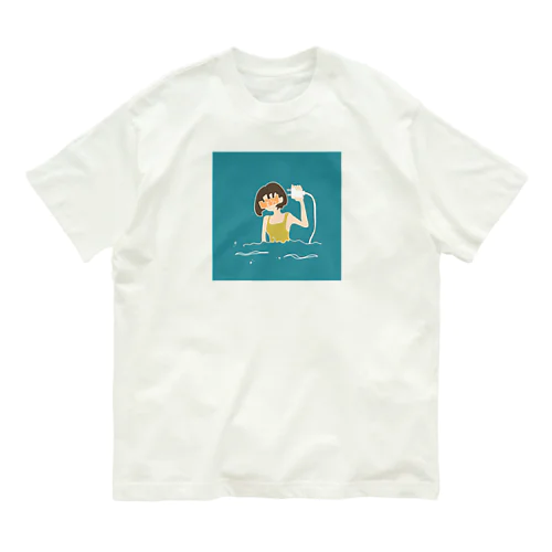 充電必須 オーガニックコットンTシャツ