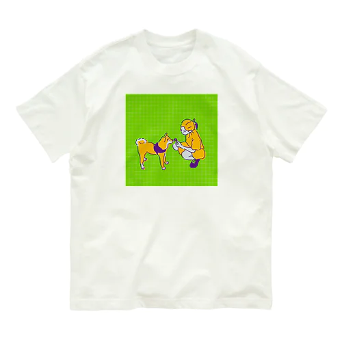 柴犬ポップライフ_4 Organic Cotton T-Shirt