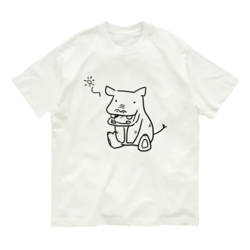 ぼんやりかばさん Organic Cotton T-Shirt