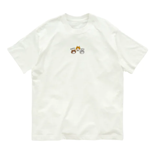 くま・いぬ・ねこ　光風霽月 オーガニックコットンTシャツ