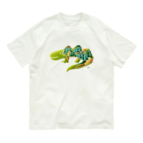 森ワニ オーガニックコットンTシャツ