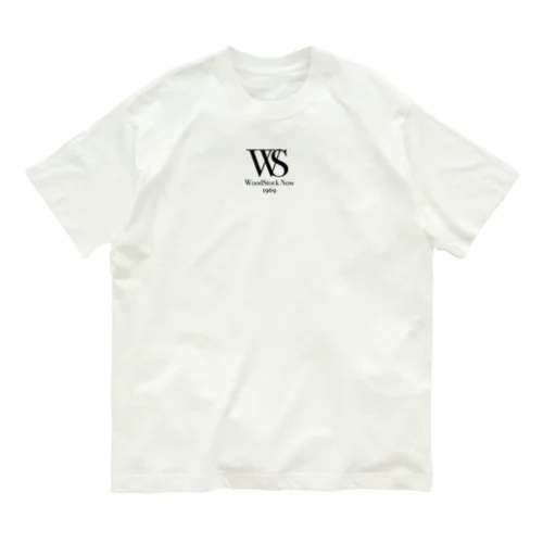 WoodStock Nowオフィシャルロゴ オーガニックコットンTシャツ