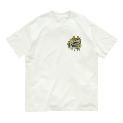 カップラーメン一気食い Organic Cotton T-Shirt