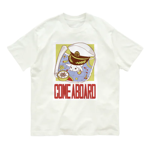 羅針盤と宇宙と船長うさぎ Organic Cotton T-Shirt