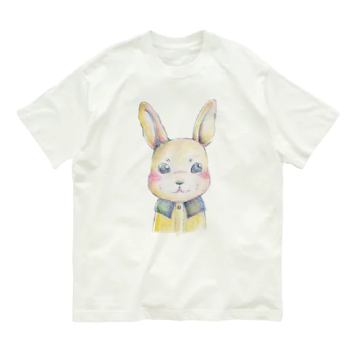 立ち耳のウサギさん Organic Cotton T-Shirt