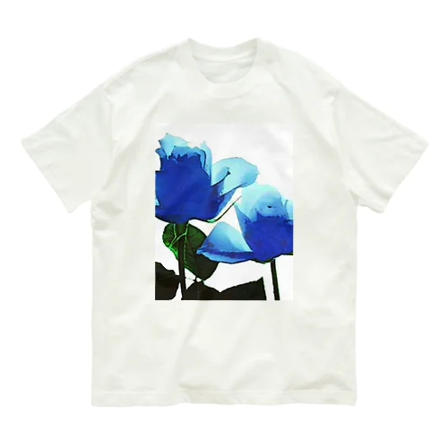 Blue Rose オーガニックコットンTシャツ