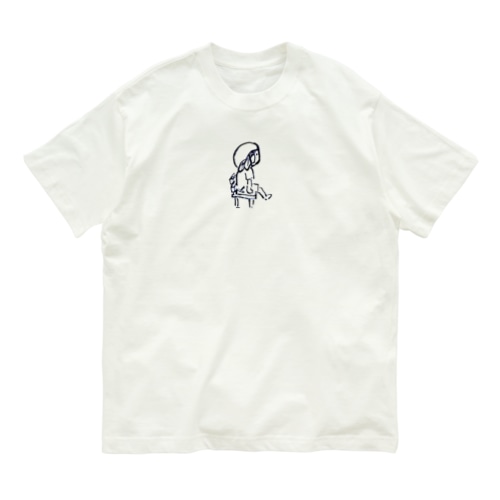 座ってるうめしくん Organic Cotton T-Shirt