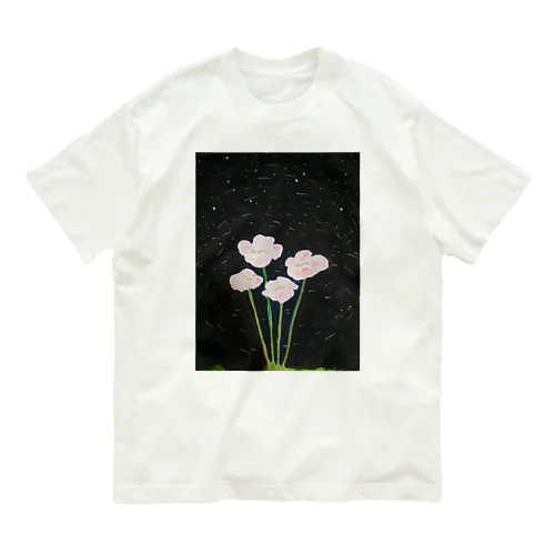 夜のお花ちゃん オーガニックコットンTシャツ