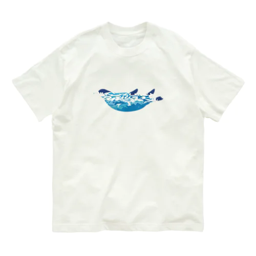 ペンギン、夏の海を泳ぐ。 Organic Cotton T-Shirt