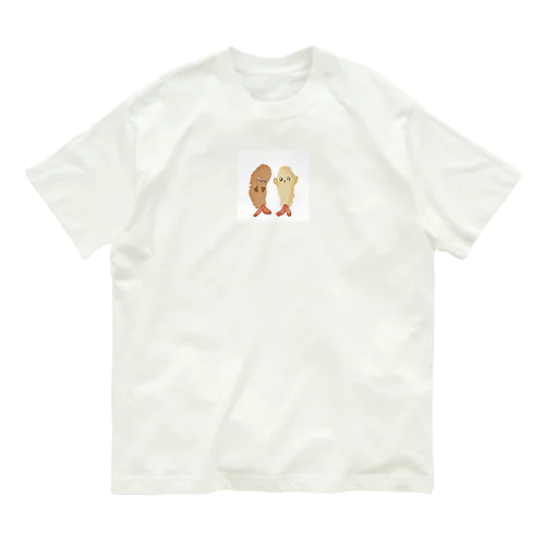 エビフライと海老天 Organic Cotton T-Shirt