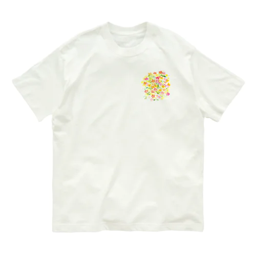 7月16日の誕生日花「ハナスベリヒユ」 オーガニックコットンTシャツ