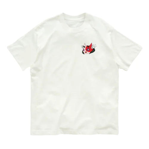 ケモ顔赤（小） Organic Cotton T-Shirt