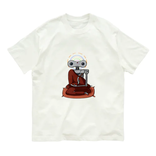 Robot 悟り オーガニックコットンTシャツ