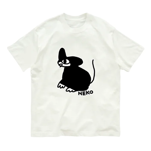 みくりやねこ(くろ) オーガニックコットンTシャツ