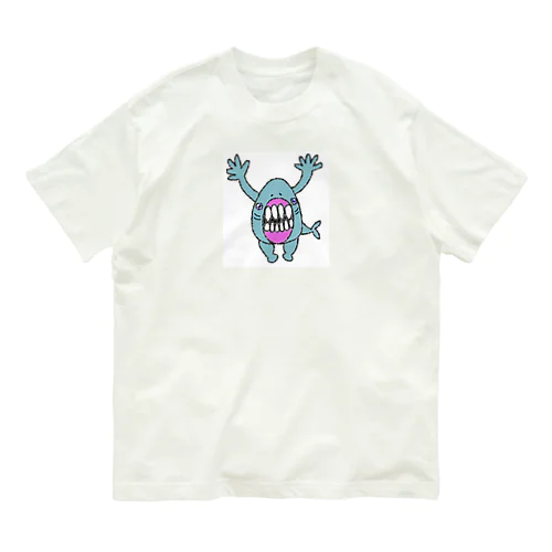 にげろ〜さめ様だぞぉ Organic Cotton T-Shirt