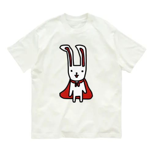 正義のうさぎ オーガニックコットンTシャツ