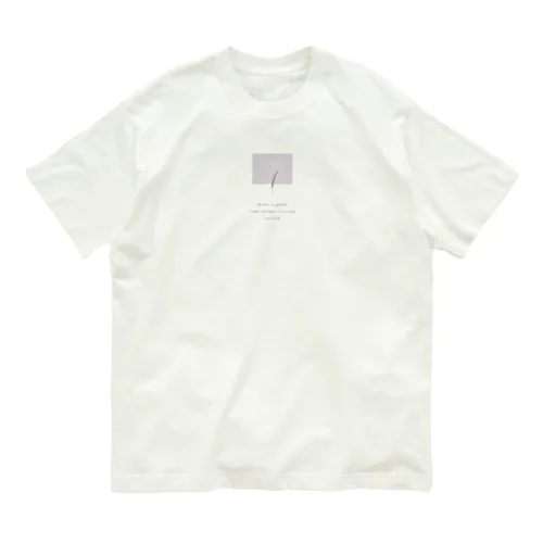 Peach Tulip × lavender blueberry milk tea オーガニックコットンTシャツ