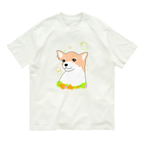 チワワ癒し犬 オーガニックコットンTシャツ