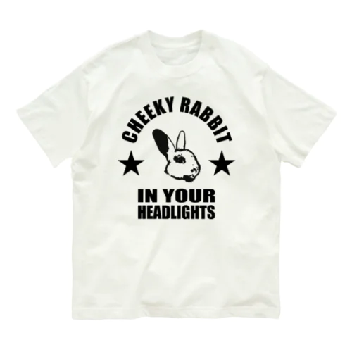 CR015_CheekyRabbit_headlights オーガニックコットンTシャツ