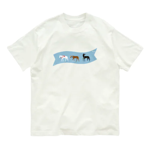 おうまのさんぽ Summer Organic Cotton T-Shirt