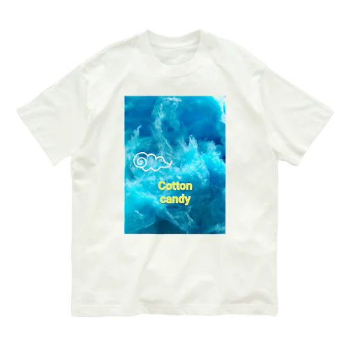 青いわたあめ Organic Cotton T-Shirt