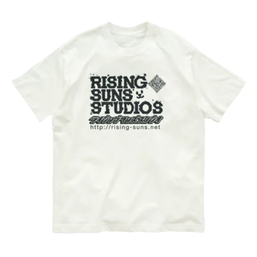 週刊少年ライジングサンズスタジオ ロゴ オーガニックコットンTシャツ