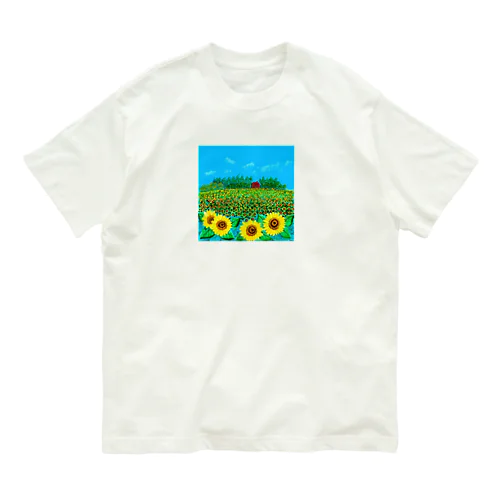 ひまわり畑 Organic Cotton T-Shirt