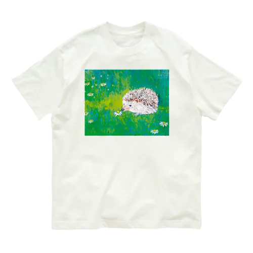 ハリネズミ オーガニックコットンTシャツ