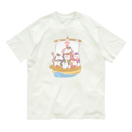 七福神にゃんこ オーガニックコットンTシャツ