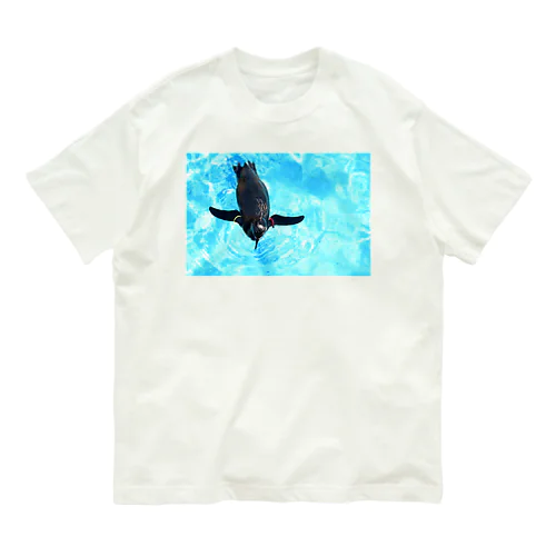 真夏のペンギン オーガニックコットンTシャツ