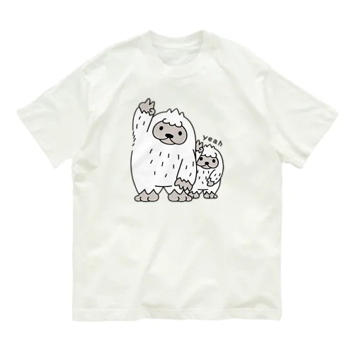 イエティのイエ～イ　とうちゃんがちょっとじゃま オーガニックコットンTシャツ