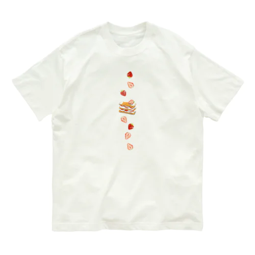 いちごのミルフィーユ Organic Cotton T-Shirt