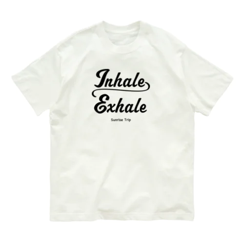 Inhale~Exhale ロゴTシャツ オーガニックコットンTシャツ