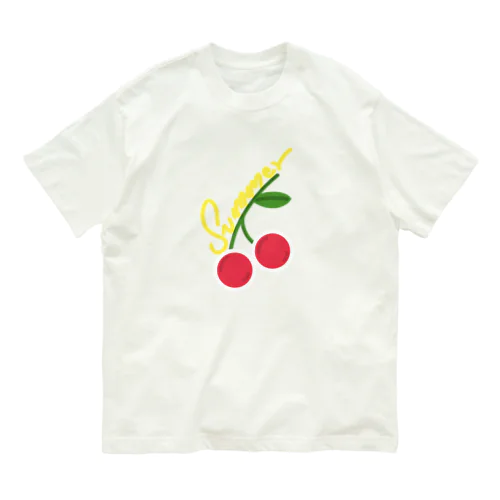 Cherry Summer オーガニックコットンTシャツ