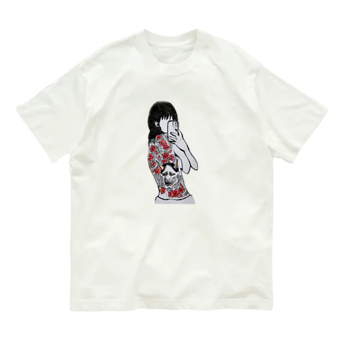 タトゥー女子 オーガニックコットンTシャツ